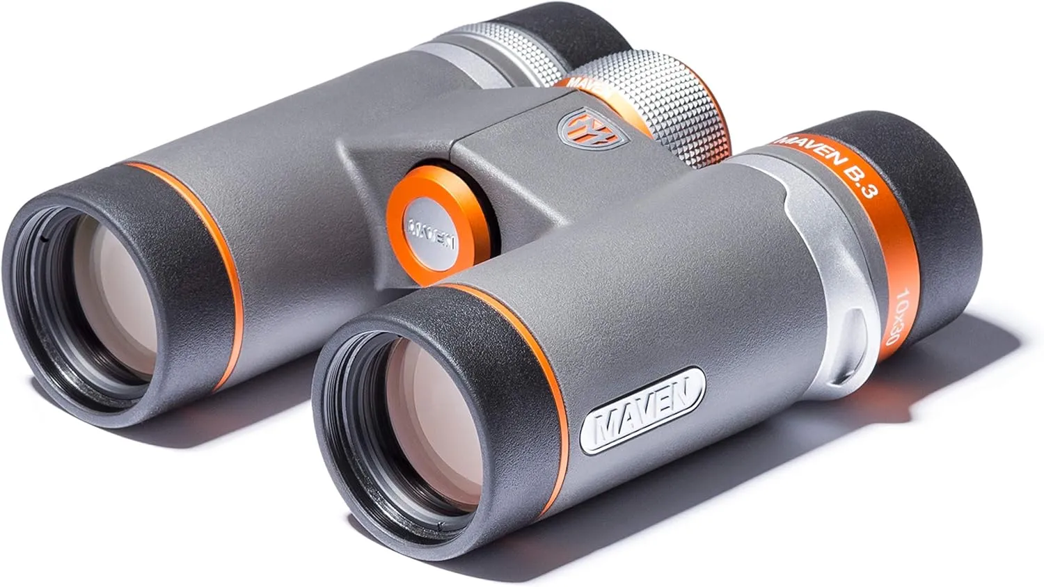 Maven B3 30mm ED Compact Binocular (6X30, Gray/Orange)
