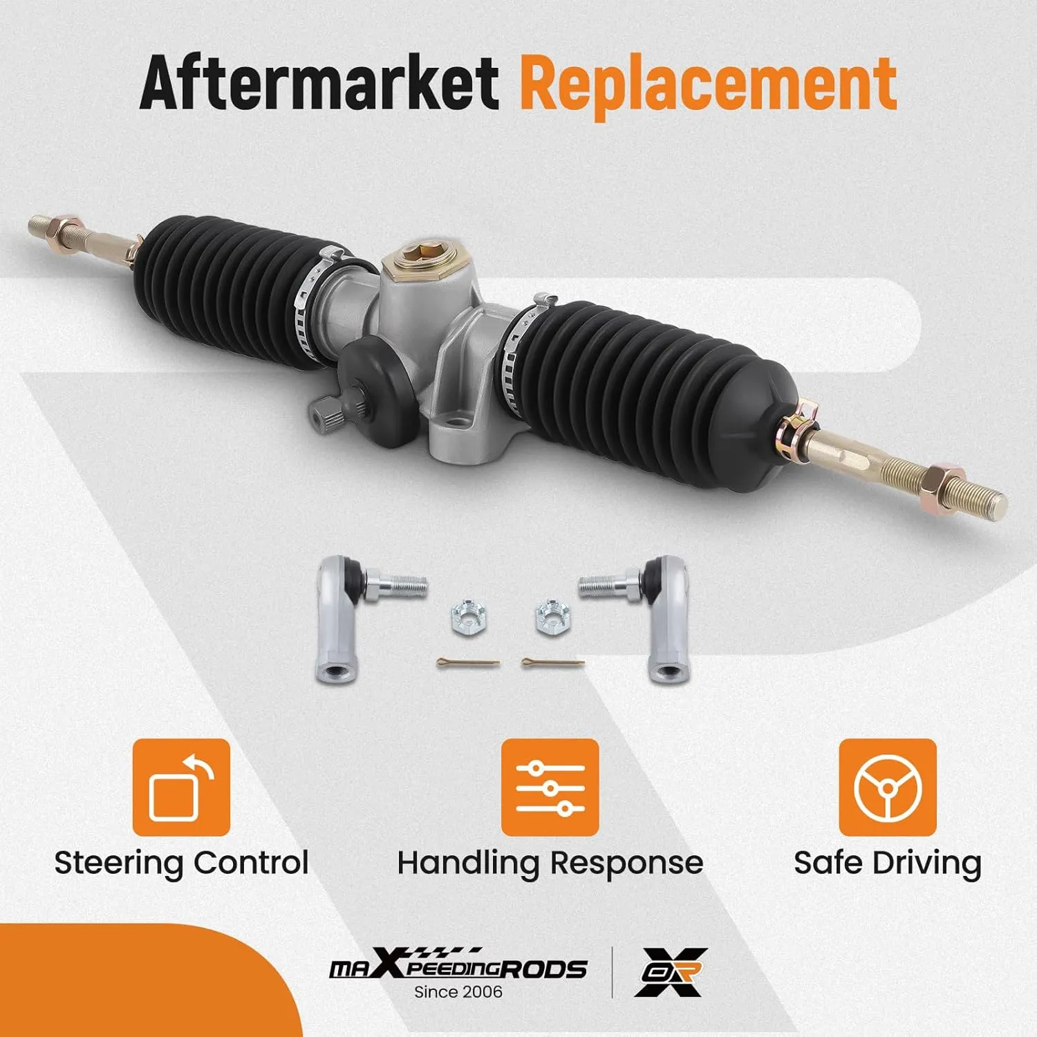 maXpeedingrods Golf Cart Steering Gear Box Assembly for Club Car Precedent Gas and Electric Golf Carts 2004 & up, 102288601, 103679701
