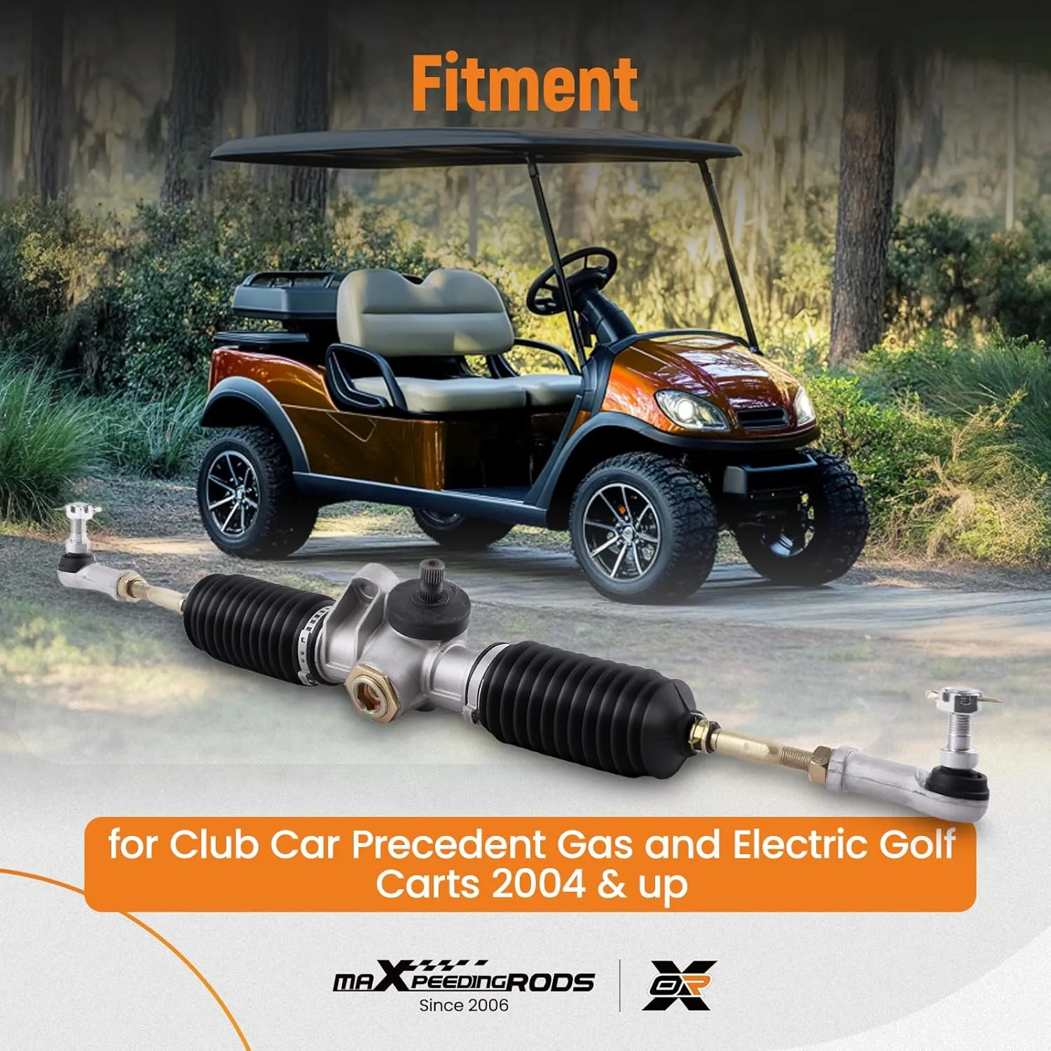 maXpeedingrods Golf Cart Steering Gear Box Assembly for Club Car Precedent Gas and Electric Golf Carts 2004 & up, 102288601, 103679701