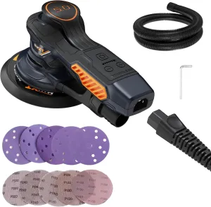 MAXXT Ramdon Orbital Sanders for 6inch, 10000 RPM Electric Orbital Sander with 10PCS Sandpapers, 6 Variable Speed Wood Sander for Woodworking/Sanding/Polishing
