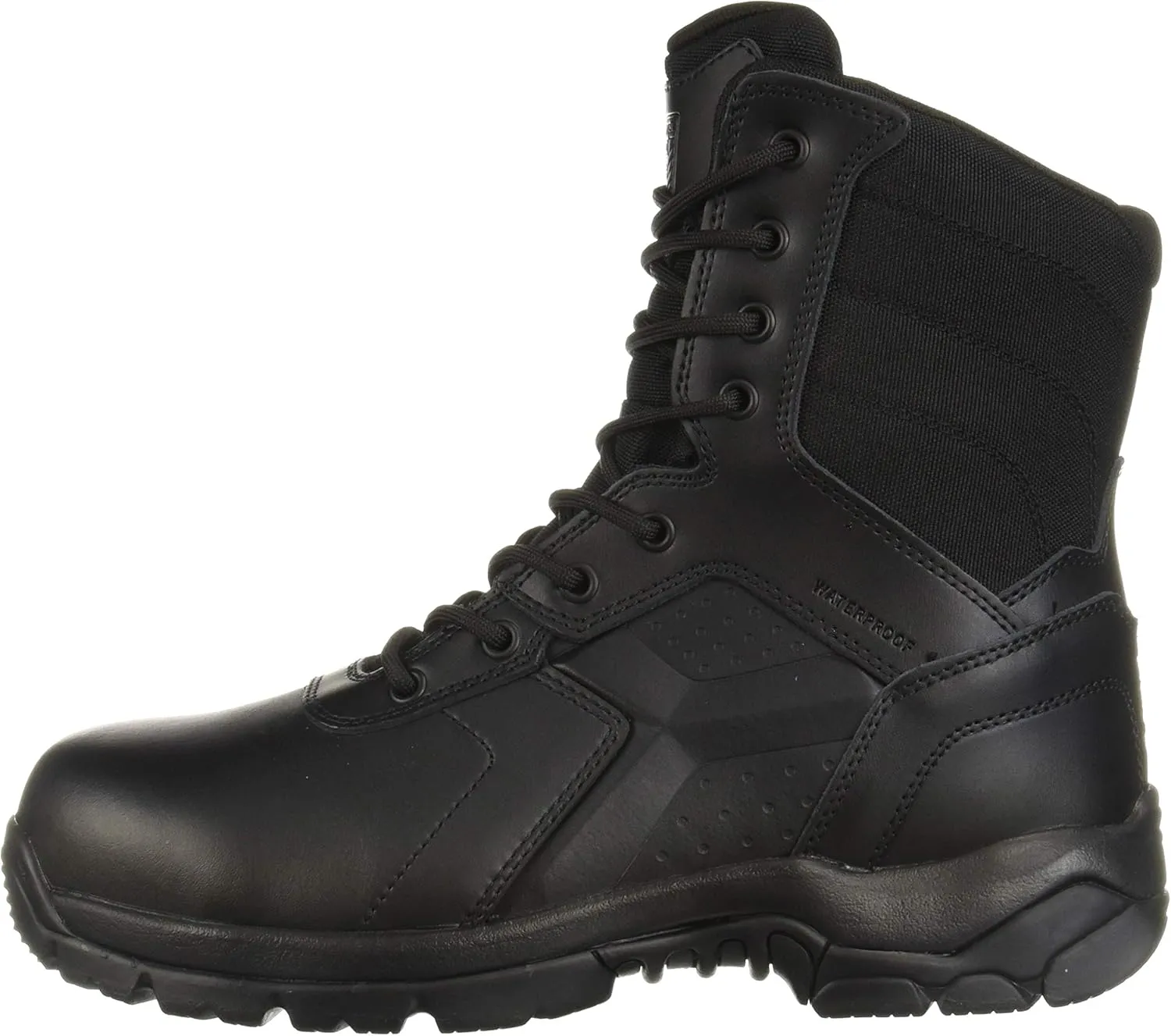 Men's BDPE 8 Inch Waterproof Side Zip Tactical Boot Comp Toe Bops8002 Military