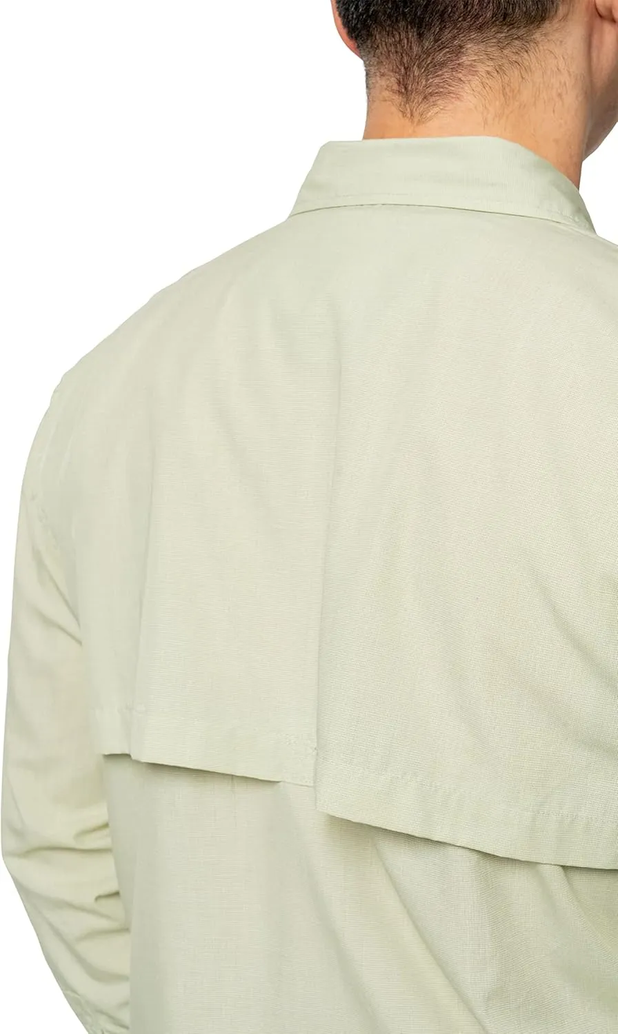 Men's Long Sleeve Field Shirt Pro, UPF 30  Outdoor Fishing Shirt with Built in Bug Protection