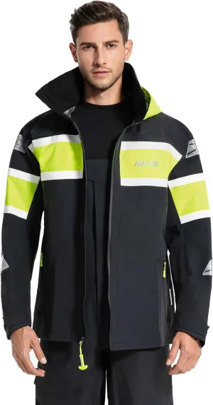 Men's Sailing Jacket - 3Layer-GORE PRO-TEX Waterproof Breathable Rain Gear for Coastal/Offshore
