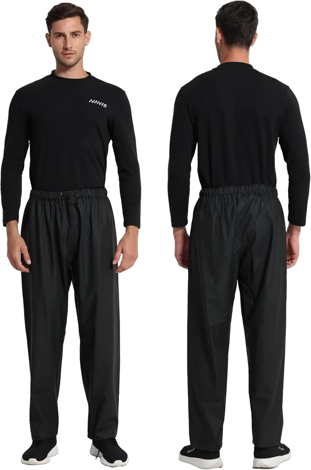 Men's Workwear Rain Suit - Hi Vis Waterproof Jacket&Pants 3-piece Set, Foul Weather Gear for Safety