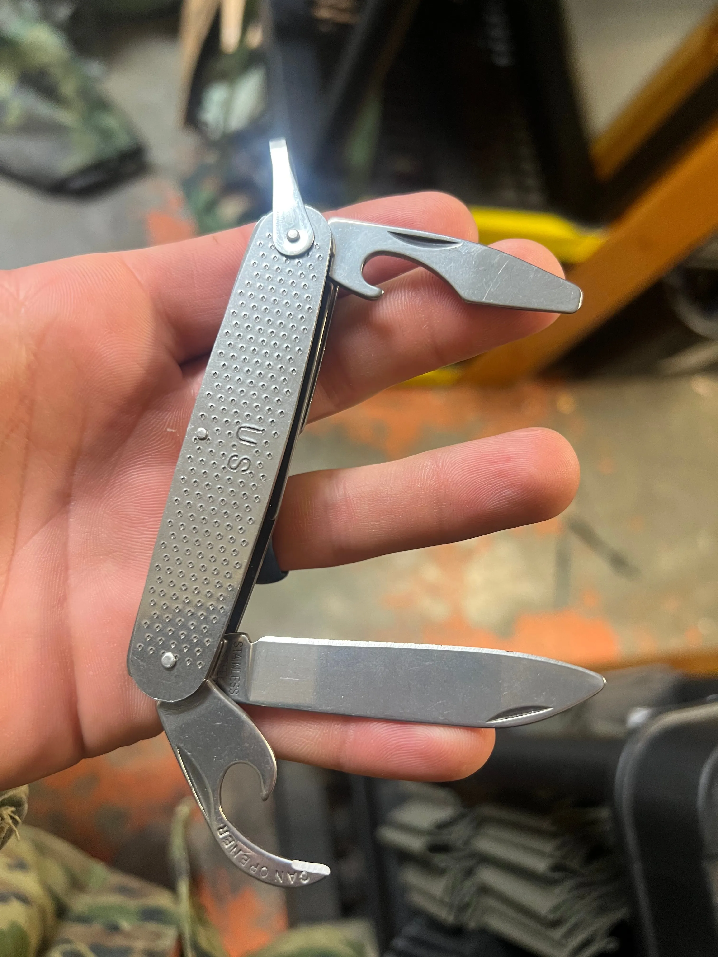 MIL-TEC Reproduction USGI Stainless Steel Pocket Knife