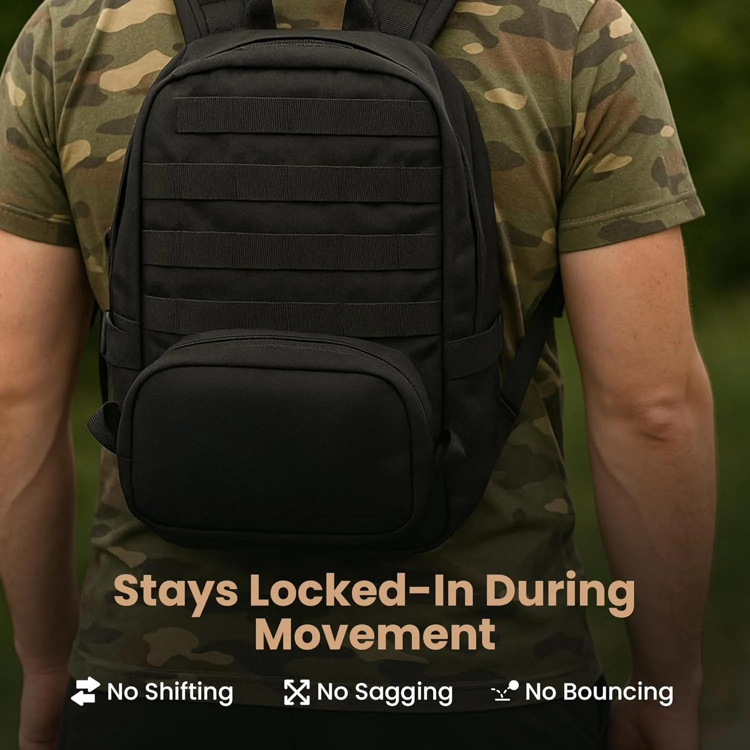 Molle Mag Pouch - Heavy-Duty Tactical Utility Pouch for Magazines, Suppressors, Cables & Personal Gear, 128 Cubic inches, Made in USA
