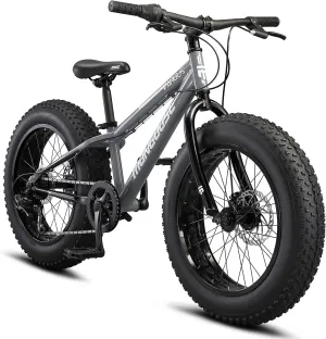 Mongoose Argus ST & Trail Fat Tire Mountain Bike for Adult Youth Men Women, 20 to 26-Inch Wheels, Mechanical Disc Brakes, Steel or Aluminum Frame and 7 or 16-Speed Options