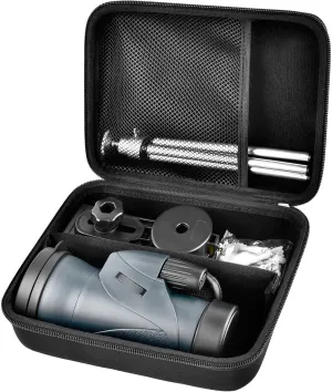 Monocular Telescope Case Compatible with Gosky 12x55/ for Eullsi/for PhysioPhyx 80x100/ for Pankoo 12x50/ for Titan 12x55 High Definition Monocular Telescope and Smartphone Holder & Tripod-Bag Only
