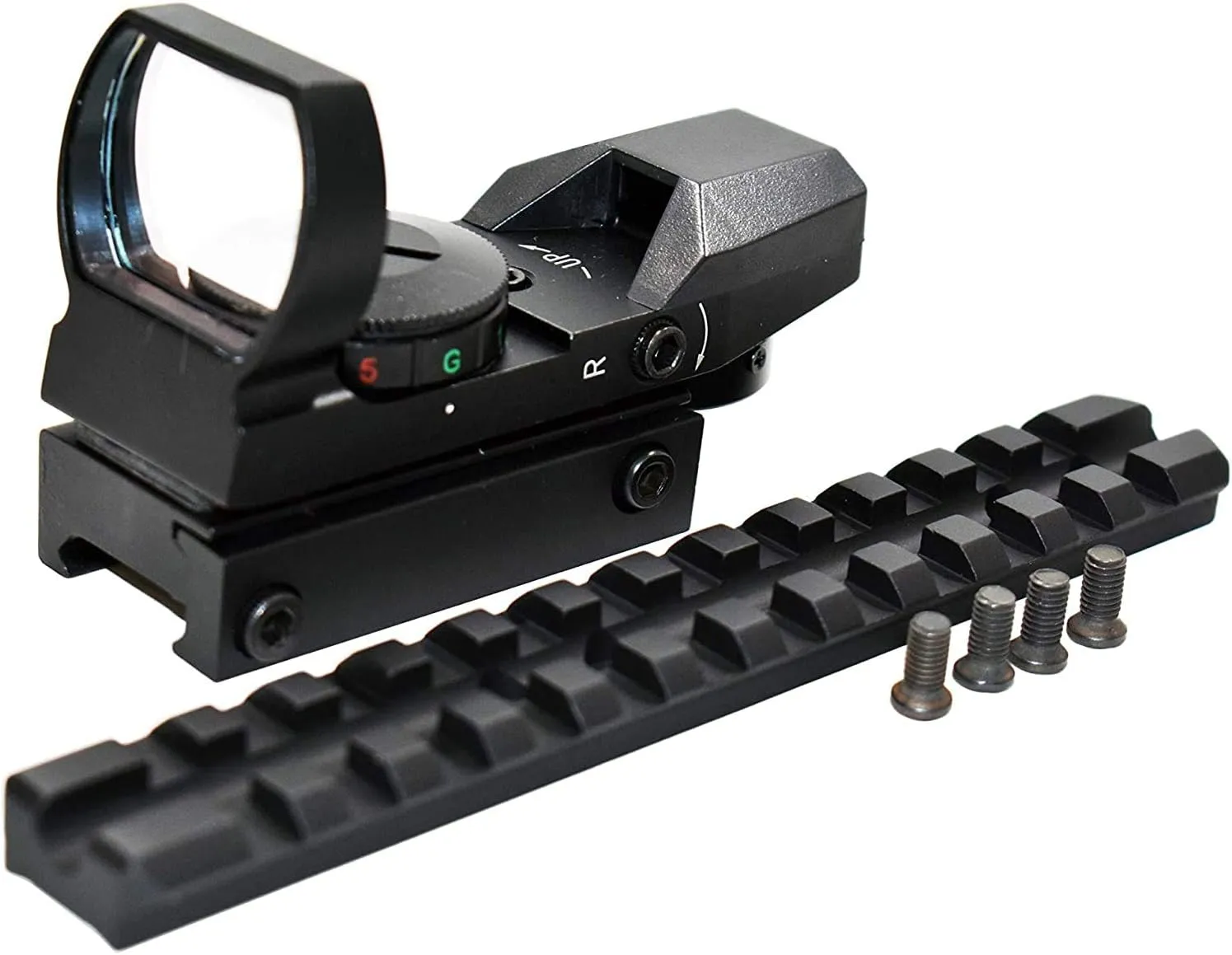 Mossberg 500 Tactical Red Green Dot Sight Hunting Optics Tactical Home Defense Accessory Aluminum Black.