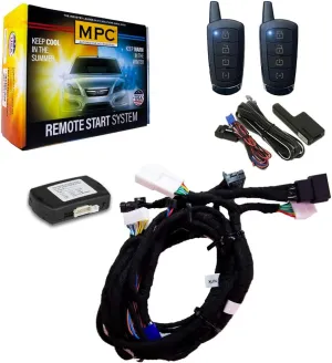 MPC 4-Button Remote Start Kit For 2019-2022 Toyota Corolla iM - Push-to-Start - Plugin T-Harness - (2)Extended Range 4Button 2Way Remotes - Up To 3,000 ft Range - Firmware Preloaded - USA Tech Support