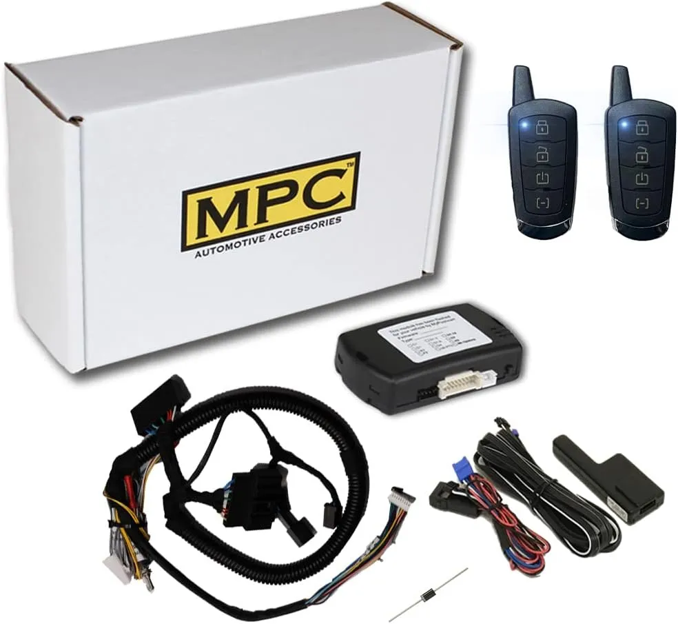 MPC Complete 4-Button Remote Start Kit Compatible with 2010-2012 Ford Fusion - T-Harness - Includes (2) 4-Button Extended Range Remotes - Up to 3,000 ft - Firmware Preloaded - USA Tech Support