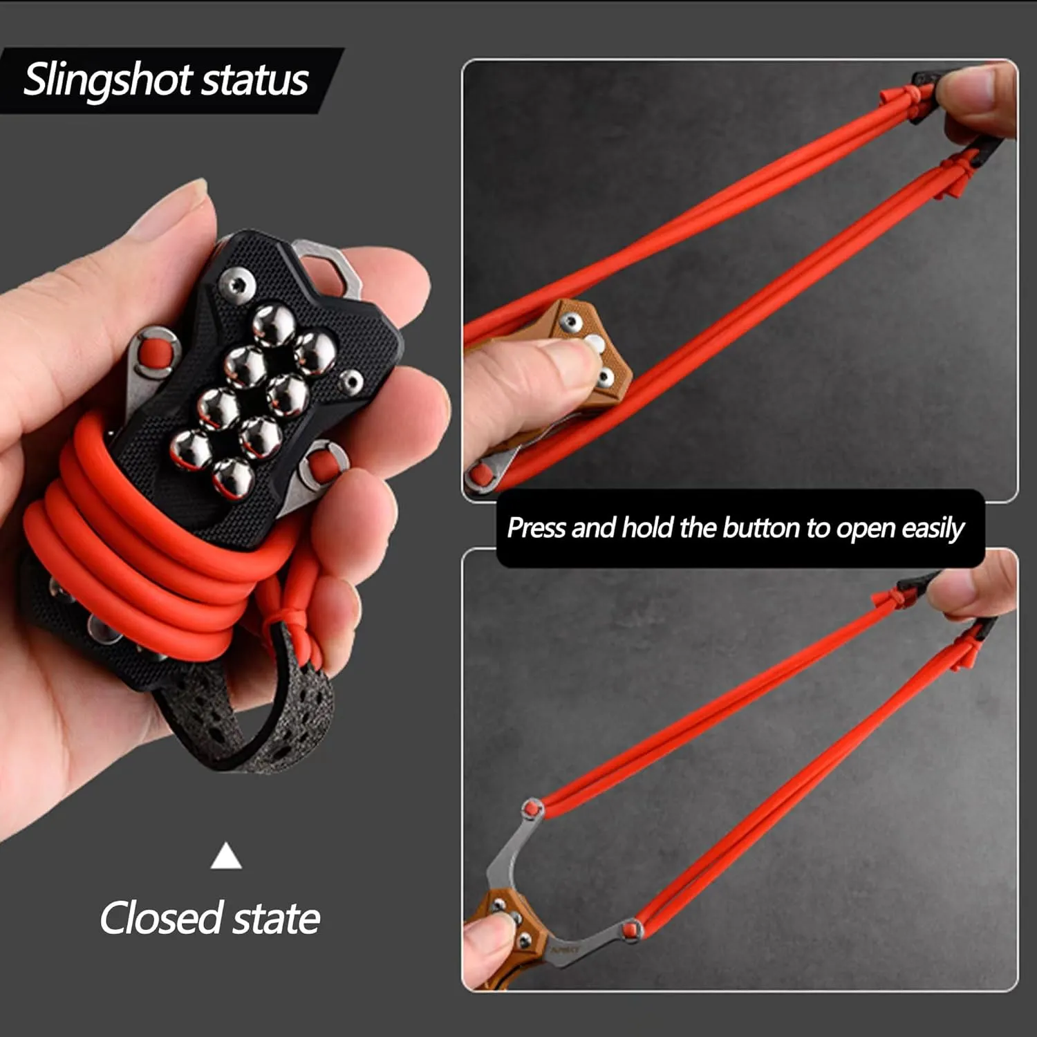 Multifunctional knife G10 Handle EDC Pocket Knife Practicality Folding Knife (Balck)