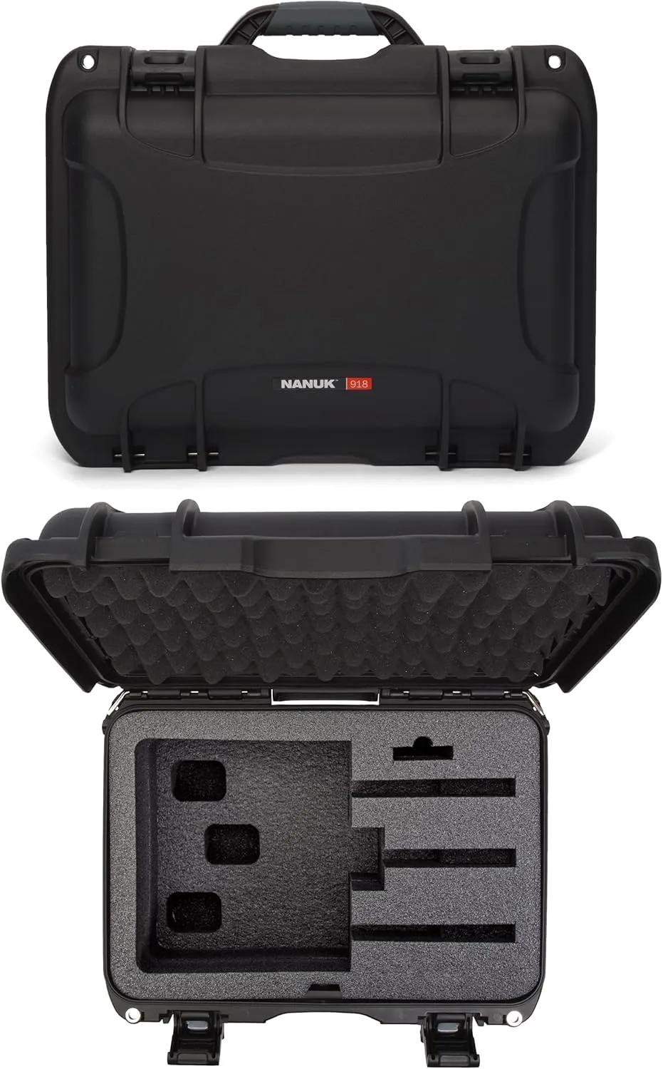 Nanuk 918 Waterproof Hard Gun Case for Revlovers with Custom 3UP Foam Insert