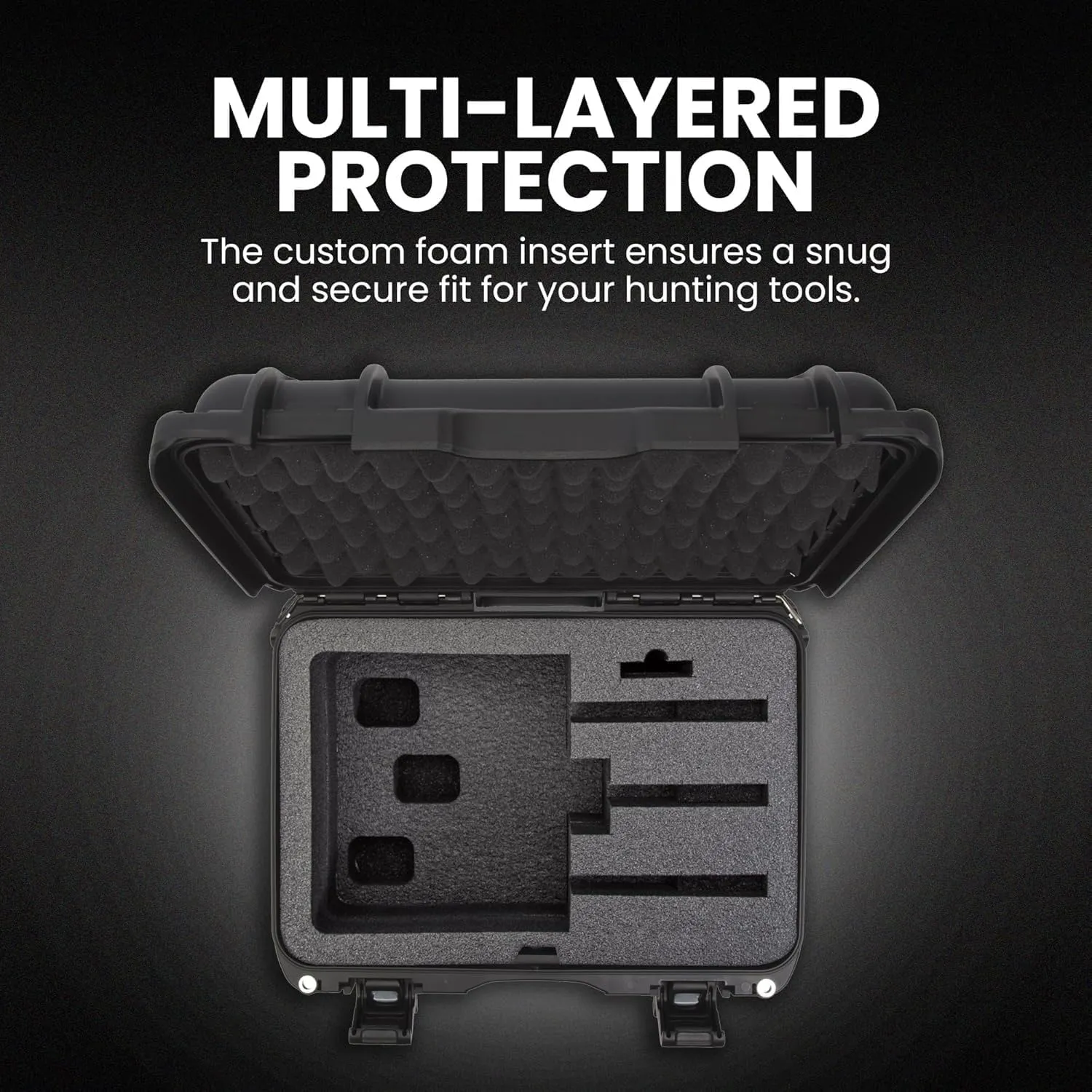 Nanuk 918 Waterproof Hard Gun Case for Revlovers with Custom 3UP Foam Insert