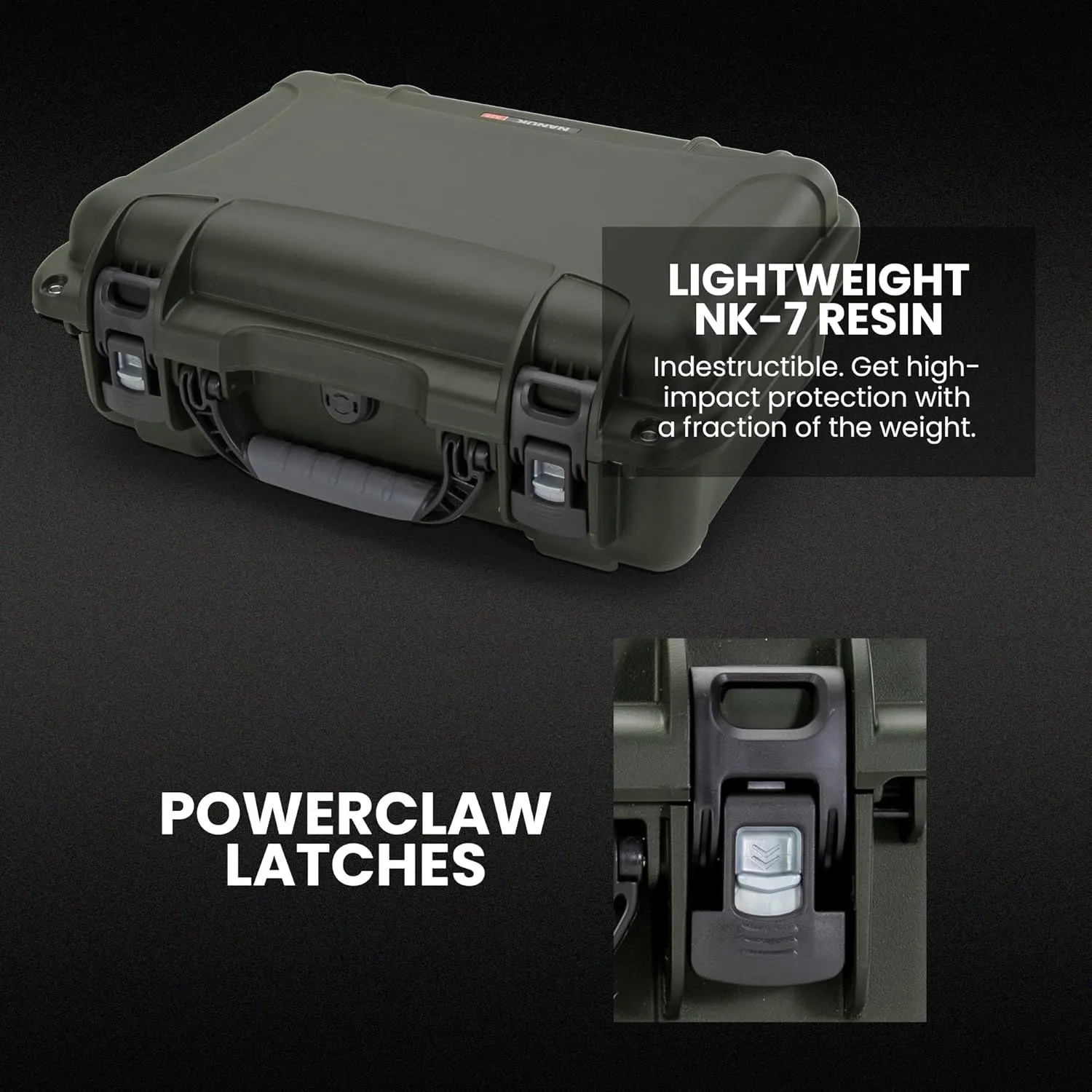 NANUK 925 Hard Case with Custom Foam Insert for 4 UP Sporting Gear & Accessories - IP67 Waterproof Storage, Short Hunting Gear Made in North America - Small (17" x 11.8" x 6.4")