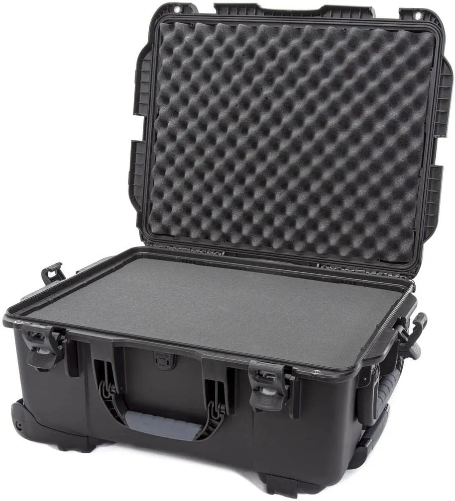 NANUK Wheeled Series 955 Lightweight NK-7 Resin Waterproof Hard Case with Foam Insert, Black