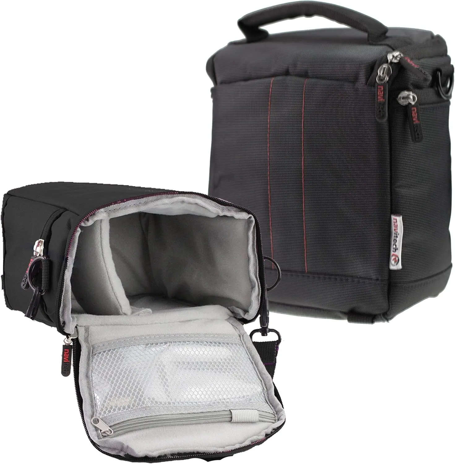 Navitech Black Water Resistant Protective Portable Handheld Binocular Case and Travel Bag Compatible With Canon 18x50 is All Weather