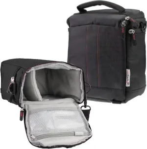 Navitech Black Water Resistant Protective Portable Handheld Binocular Case and Travel Bag Compatible With Canon 18x50 is All Weather