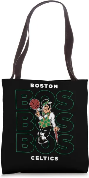 NBA - Boston Celtics Stacked City Lucky Leprechaun Logo Tote Bag