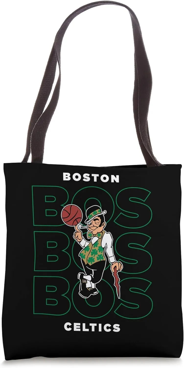 NBA - Boston Celtics Stacked City Lucky Leprechaun Logo Tote Bag