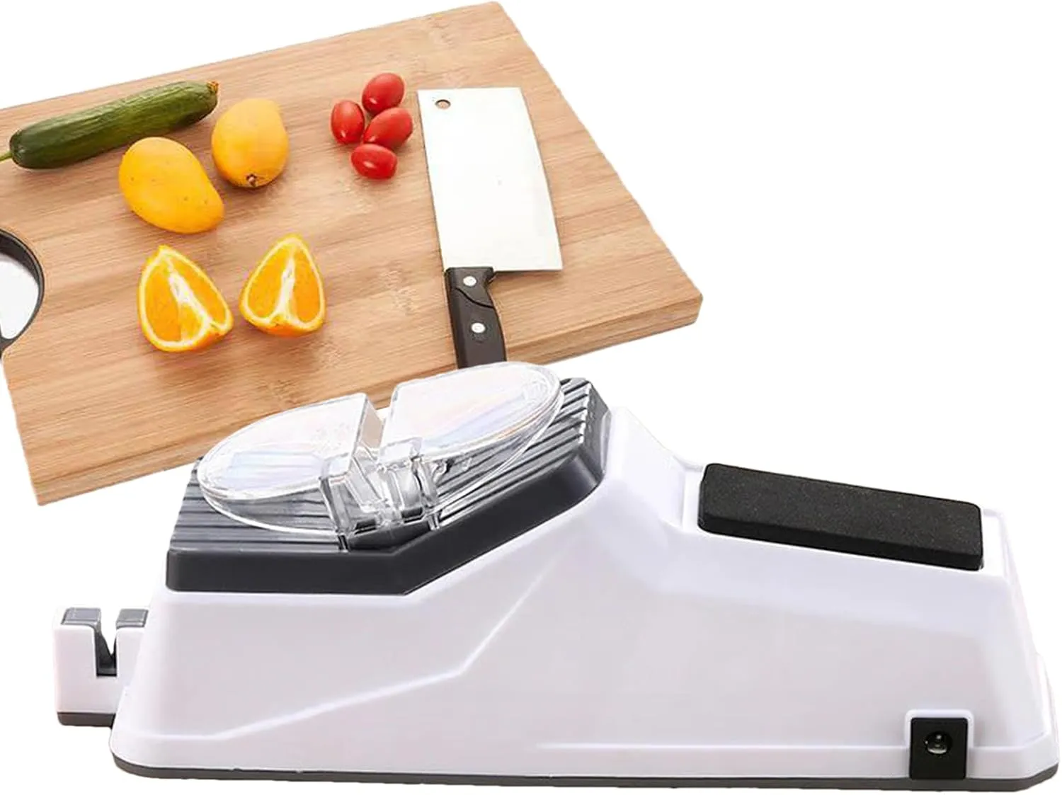 New 4 in 1 Electric Knife Sharpeners Tool | USB Charging Sharpener for Knives Sharpening & Polishing | Portable Automatic Knife Sharpener Tool | Professional Electric Knife Sharpener for Home