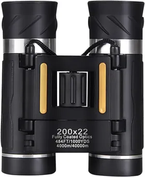 Night Vision Binoculars for Adults,200x22 HD, Long Range with Thermal Sensor, Phone Camera Compatible, Black