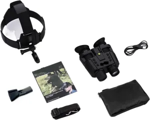 Night Vision Binoculars Goggles NV8000 Infrared Digital Head Mount Built-in Battery Rechargeable Hunting Camping Equipment