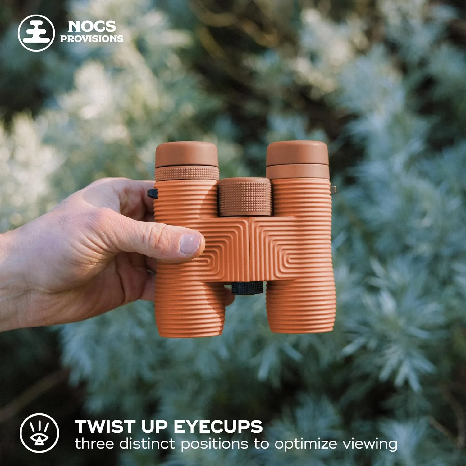 Nocs Provisions Field Issue Compact 10x32 Waterproof Binoculars, Shockproof, Fogproof, 10X Magnification, Bak4 Prism, Multi-Coated Lenses for Adults & Kids, Bird Watching, Hunting & Wildlife Viewing