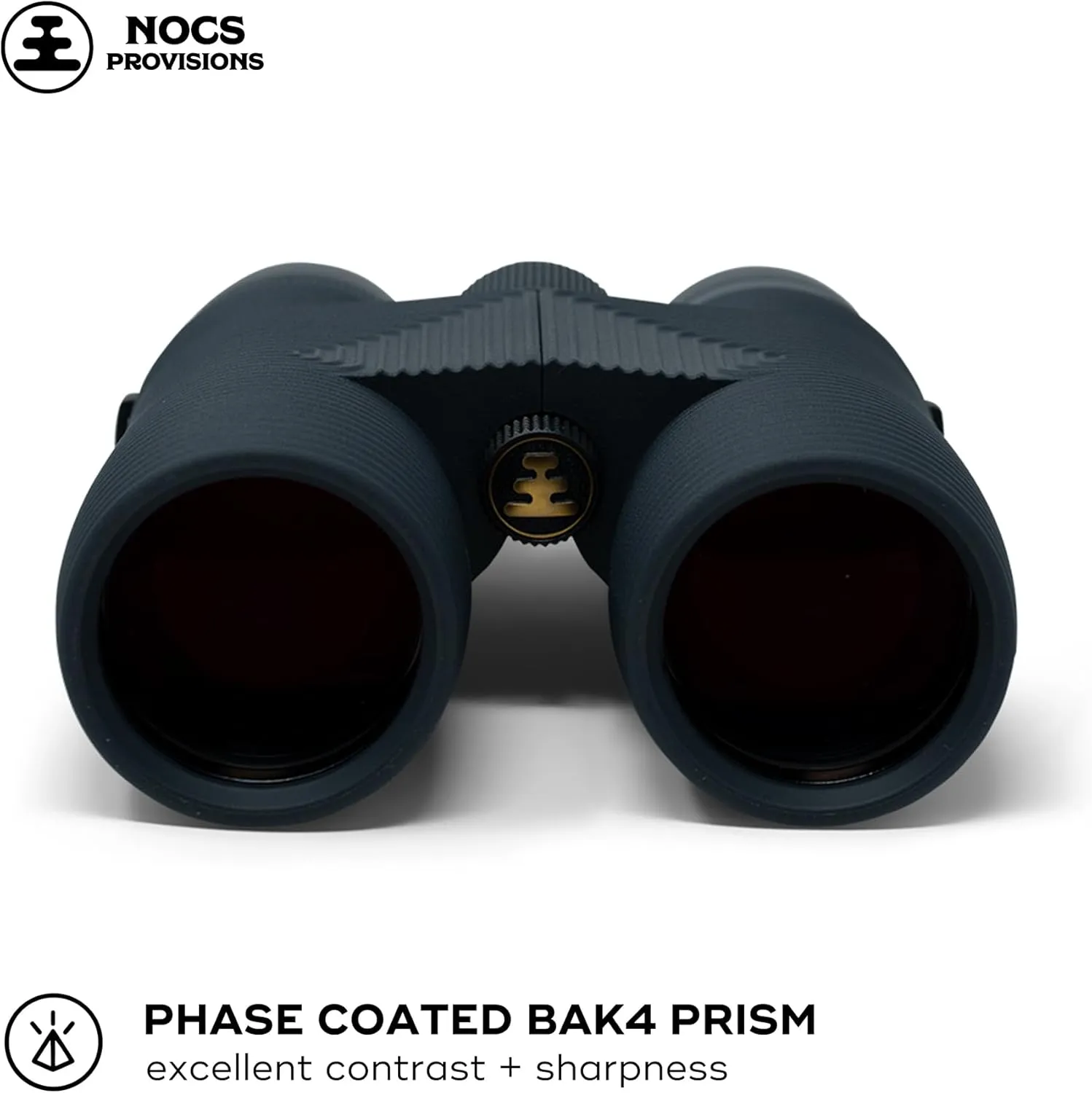 Nocs Provisions Pro Issue 10x42 Compact Fogproof Waterproof Binoculars for Adults & Kids, 10X Magnification, Wide View Multi-Coated Lenses for Bird Watching, Hunting & Stargazing - Talus Gray