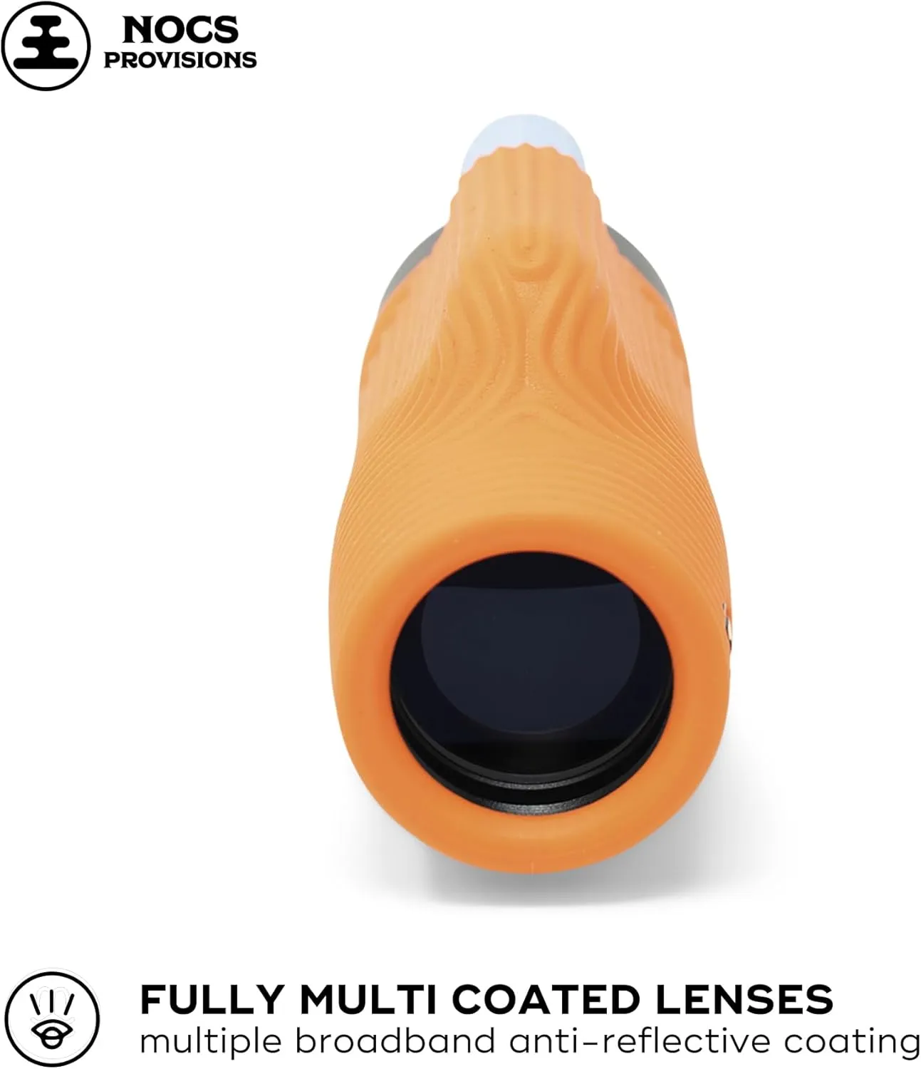 Nocs Provisions Zoom Tube 8x32 Monocular, 8X Magnification Telescope, Bak4 Prism, Wide Field of View for Bird Watching, Backpacking & Wildlife Viewing - International Orange