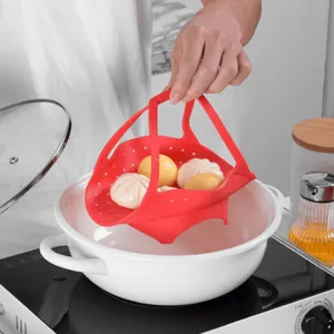 Non-Slip Steaming Basket - Food Steamer Insert for Kitchen Cooking