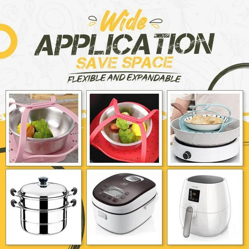 Non-Slip Steaming Basket - Food Steamer Insert for Kitchen Cooking
