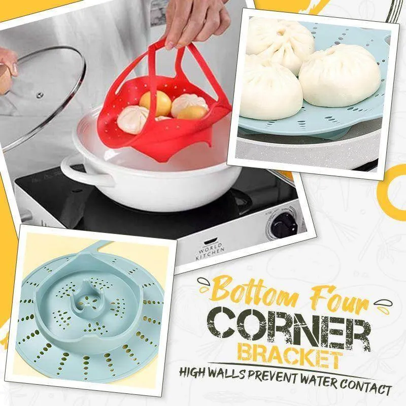 Non-Slip Steaming Basket - Food Steamer Insert for Kitchen Cooking