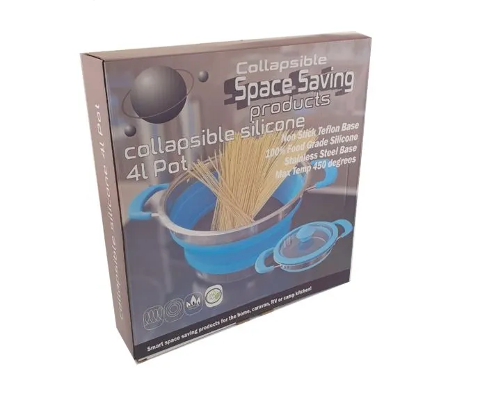 Non Stick 4L Collapsible Silicone Pot Large