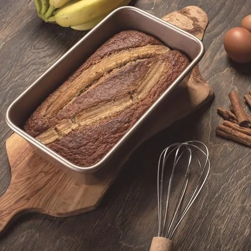 Nonstick 9x5 inch Bread Loaf Pan for Oven | PFOA & BPA Free Non Toxic Loaf Tin | Molds for Baking | Best 9 x 5 Non stick Bakeware | Nontoxic 5x9 Banana Bread Mold Pans & Tins