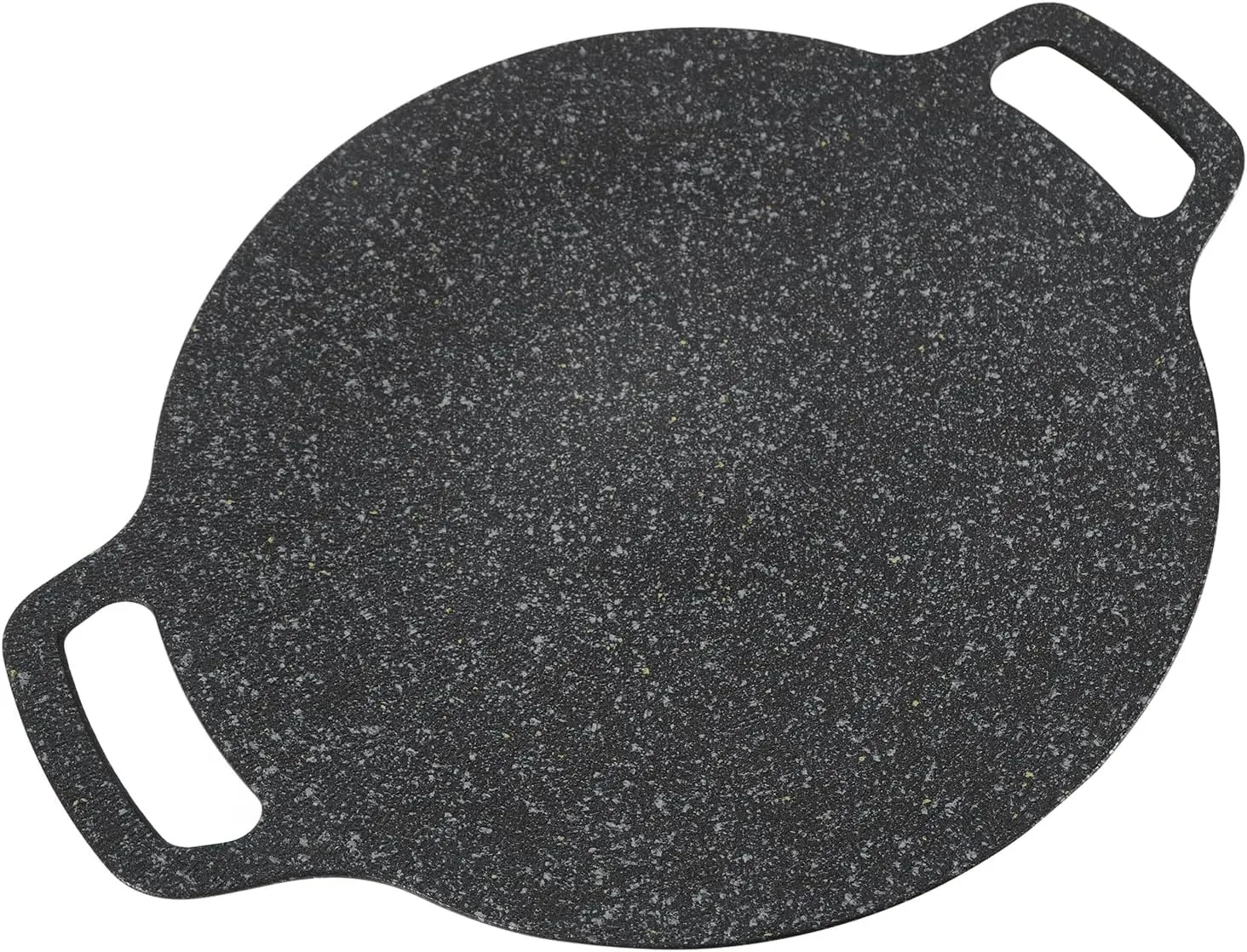 Nonstick Korean Round Grill Pan, Aluminum Korean Nonstick Burning Roasting Grilling Frying Grilling Round Grill Pan Large Weight Heat Preservation, Convenient Usage, Superior (30cm)