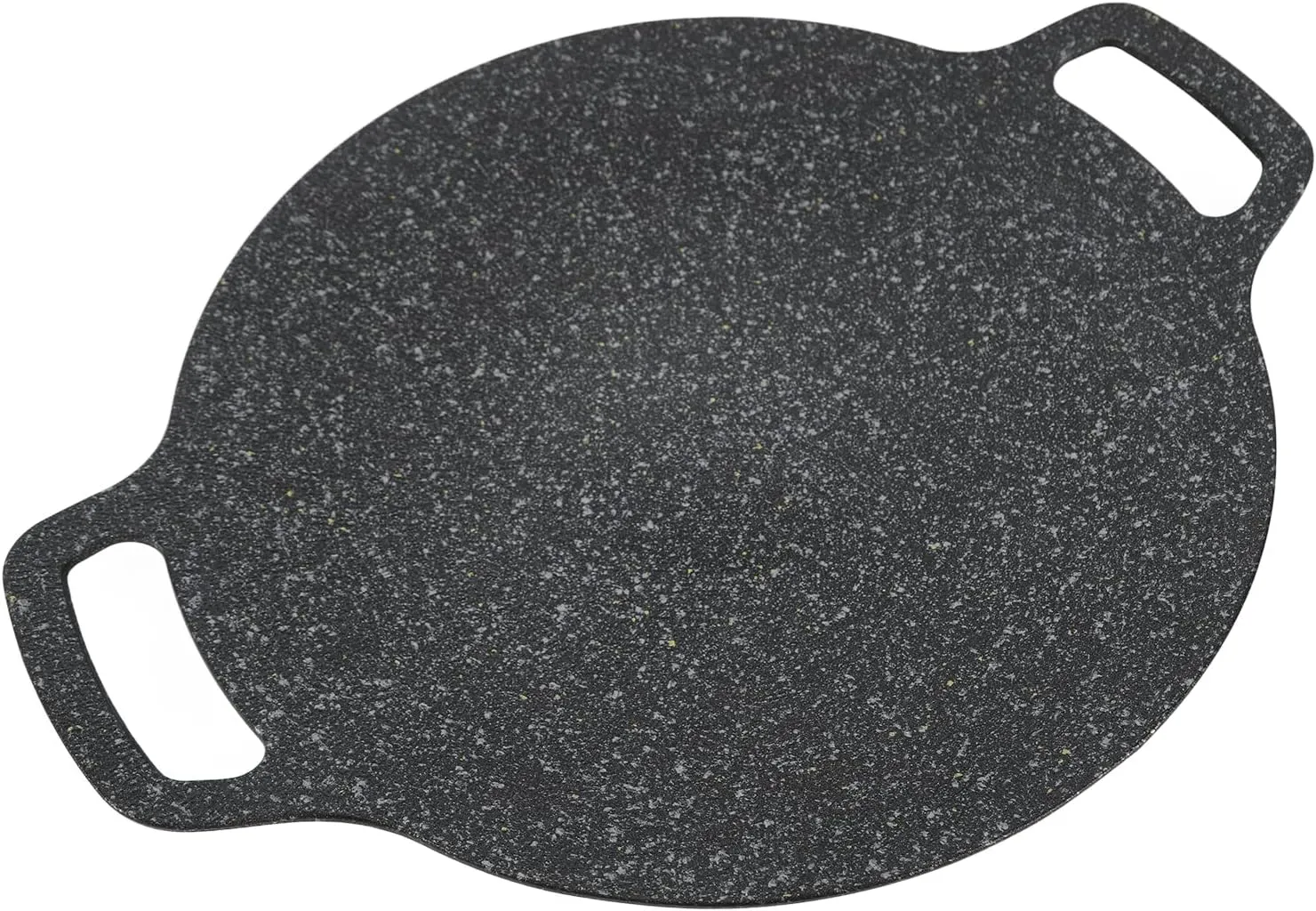 Nonstick Korean Round Grill Pan, Aluminum Korean Nonstick Burning Roasting Grilling Frying Grilling Round Grill Pan Large Weight Heat Preservation, Convenient Usage, Superior (30cm)