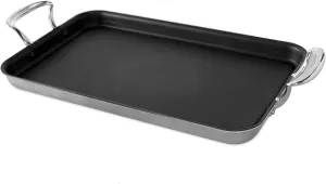 Nordic Ware 2 Burner High Sides Griddle 11 by 18-Inch