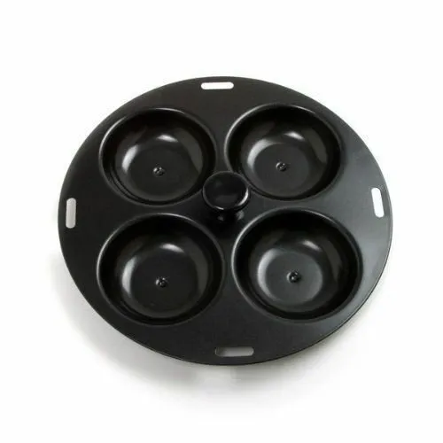Norpro Nonstick Metal 4 Egg Poacher Pan - Fits 10 to 12" Skillets