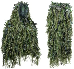 North Mountain Gear Hybrid Camouflage Ghillie Suit for Men - Lightweight - Hunting - Airsoft