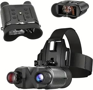 NV8160 Head-Mounted Night Vision Goggles,Rechargeable 2.7 Inch Night Vision Binoculars,1312FT Digital Infrared Spoce for Adults,7 Infrared Adjustment,with 32GB SD Card