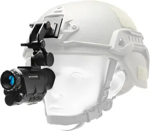 NVG30 Night Vision Goggles Night Vision Monocular,PVS-14 Tactical Helmet Mounted with binoculars,4 Color Modes 4X Magnification,Day&Night Use,HD Record&Playback for Camping Surveillance Wifi