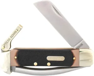 Old Timer 735OT Mariner 6.9in Leverlock Folding Sailor’s Pocket Knife with High Carbon Stainless Steel Marlin’s Spike, Sheepsfoot Blade, and Large Lanyard Loop for EDC, Seamen, Sailing, and Outdoors