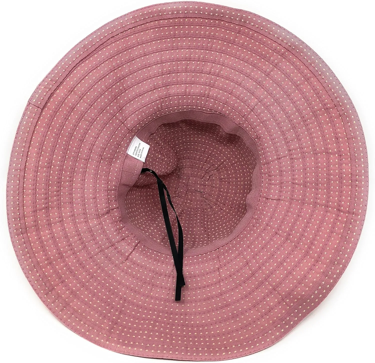Packable Ribbon Crusher Sun Shade Beach Hat, Adjustable Wide Shapeable Brim, SPF UPF 50 UV Protection