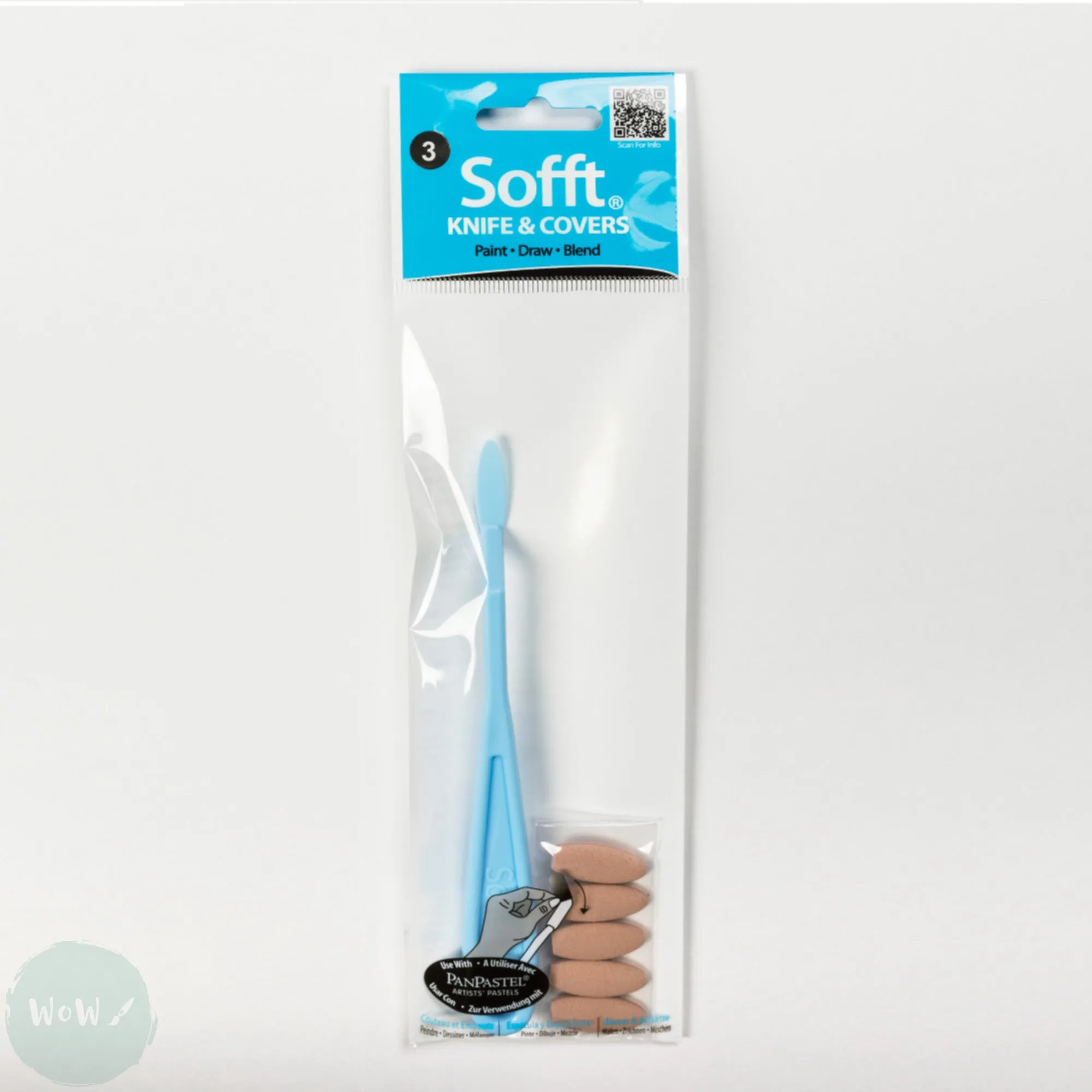 PAN PASTEL - TOOL - 	SOFFT - Knife with 5 Covers (No. 3 Oval)