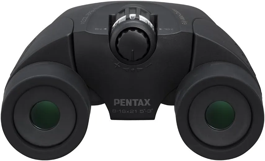 Pentax UP 8-16x21 Black Binoculars (Black) Fully-multi coating Zoom Tripod socket provide
