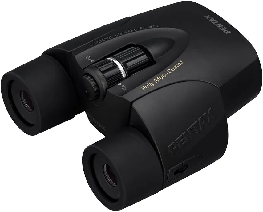 Pentax UP 8-16x21 Black Binoculars (Black) Fully-multi coating Zoom Tripod socket provide