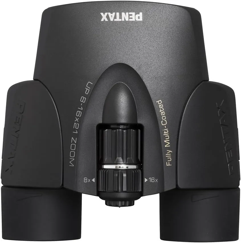 Pentax UP 8-16x21 Black Binoculars (Black) Fully-multi coating Zoom Tripod socket provide