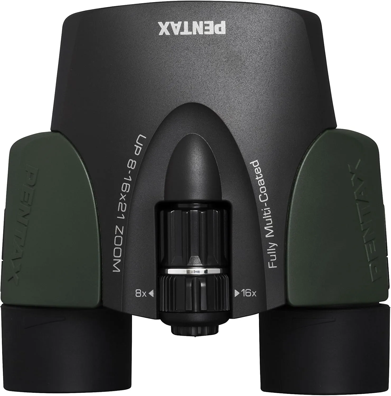 Pentax UP 8-16x21 Green Binoculars (Green) Fully-multi coating Zoom Tripod socket provide