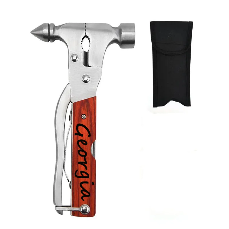 Personalized 14-in-1 Multi-Tool Hammer Camping Gear